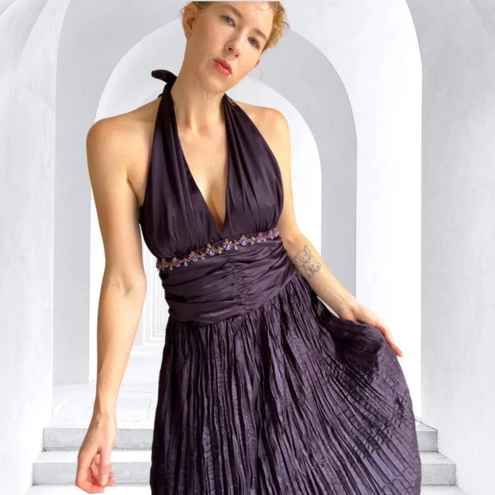 BANG 90’s fairy goth halter dress, iconic. Size 14 - Picture 1 of 15